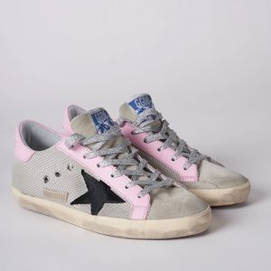 Baby Pink Net Superstars